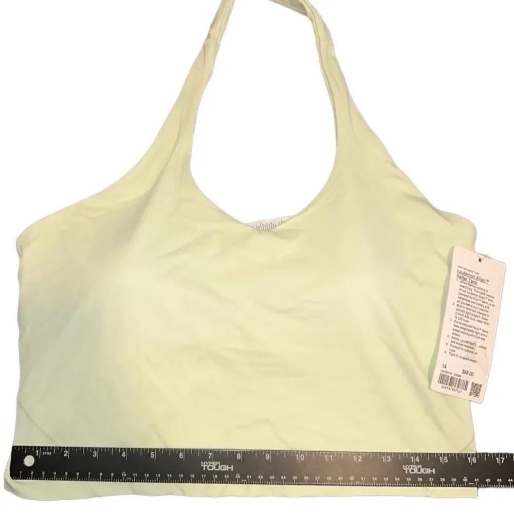 NWT- Lululemon- Women’s Align Halter Tank Top Mint Green, Size 14